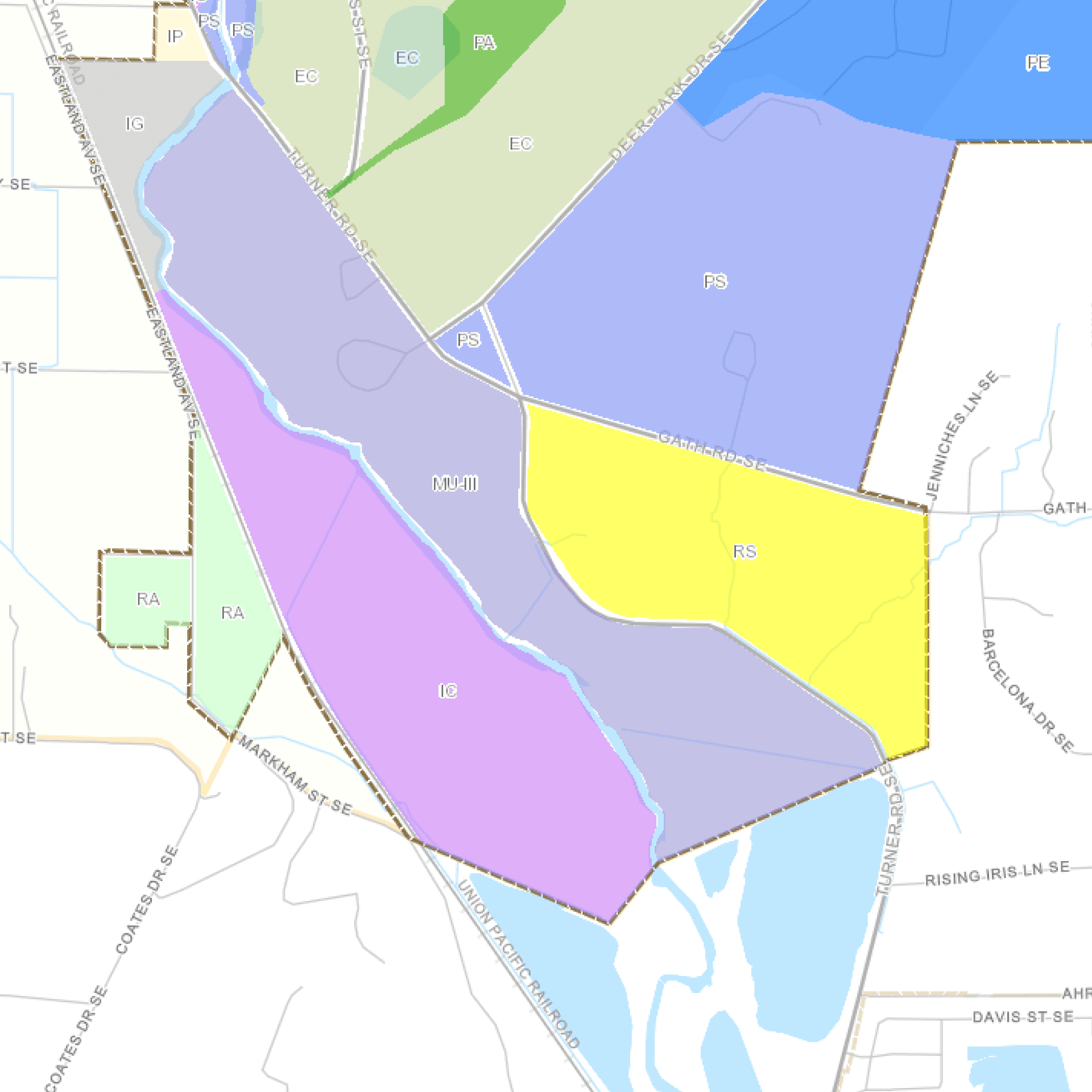 Zoning map